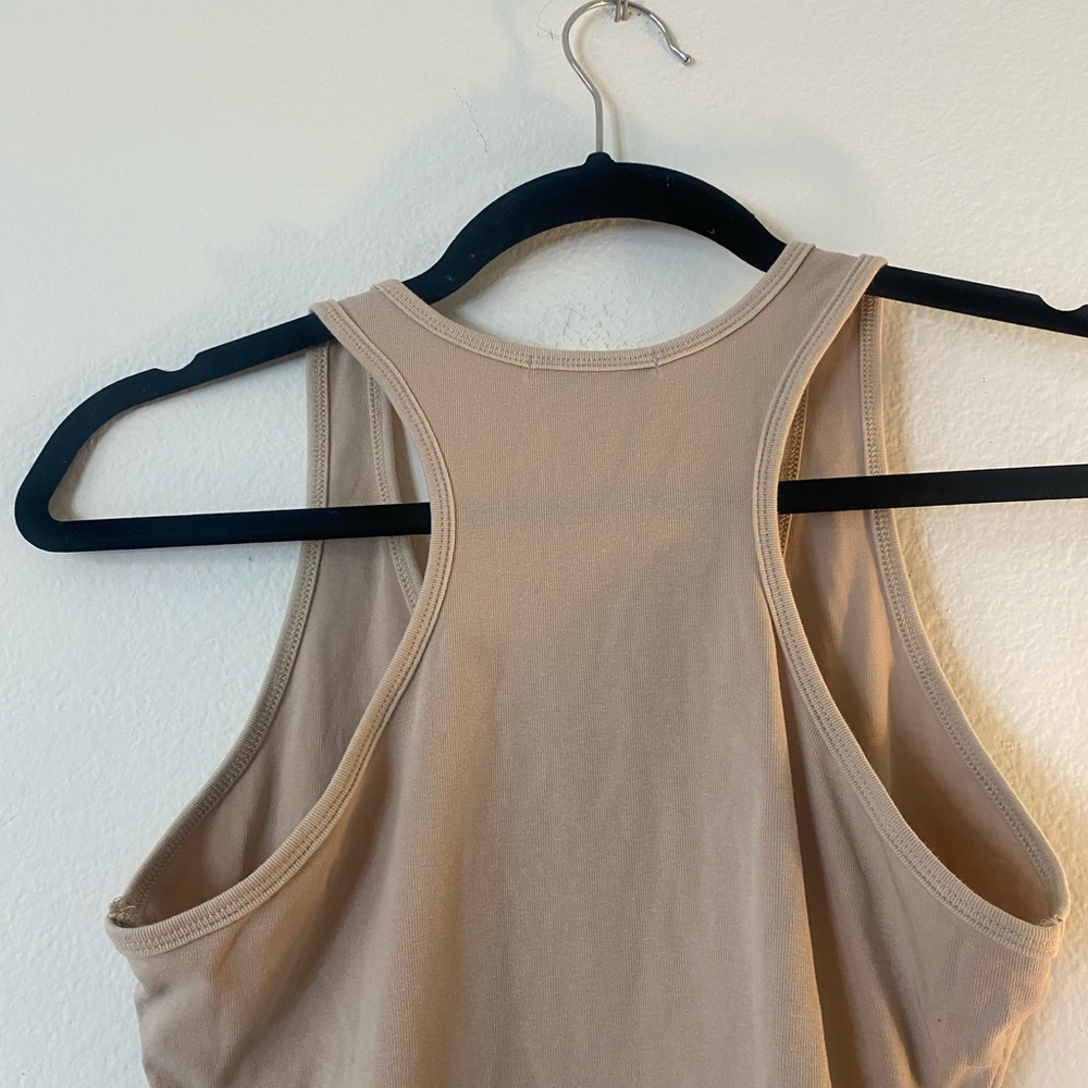 Tan Henley Bodysuit - Picture 6 of 8